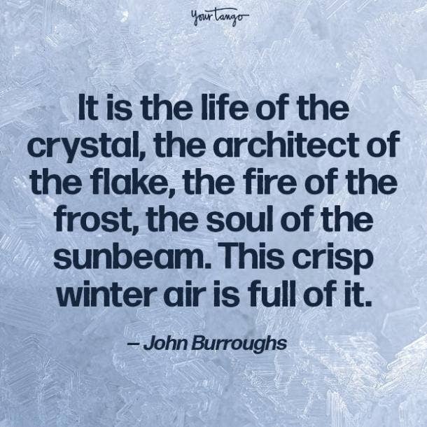 John Burroughs quotes about winter