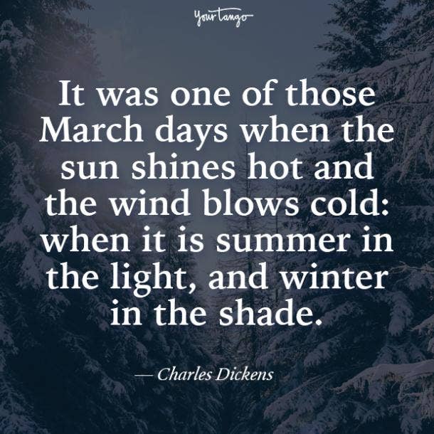 Charles Dickens quotes about winter
