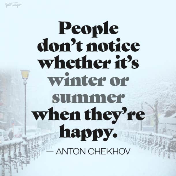 Anton Chekhov quotes about winter