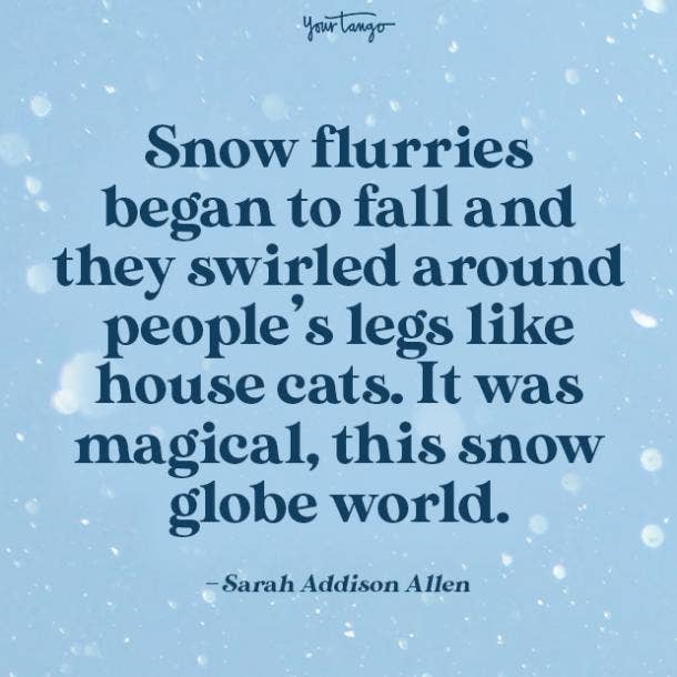Sarah Addison Allen quotes about winter