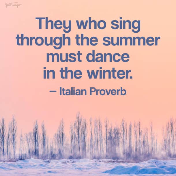 Italian Proverb quotes about winter