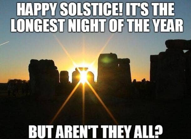 winter solstice memes