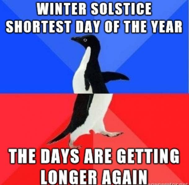 winter solstice memes