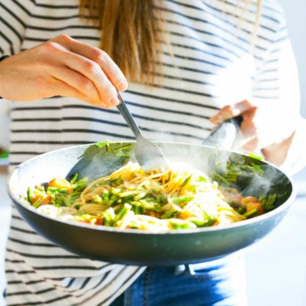 woman cooking