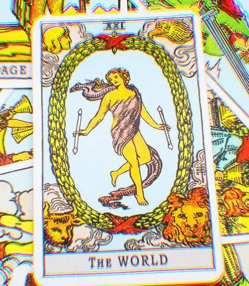 the world tarot card