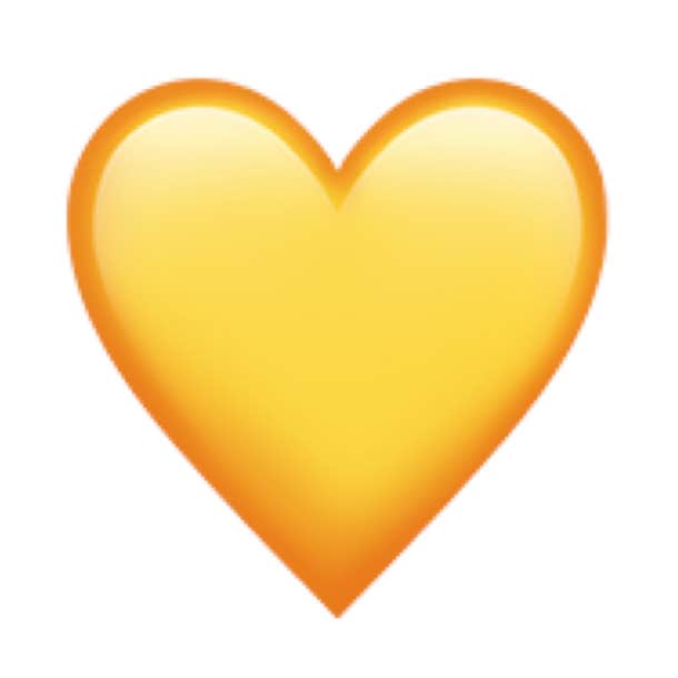 emoji coeur jaune