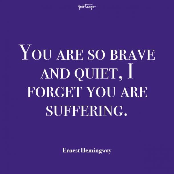 Ernest Hemingway mental health quote