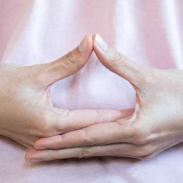 spiritual hand symbols dhyana mudra