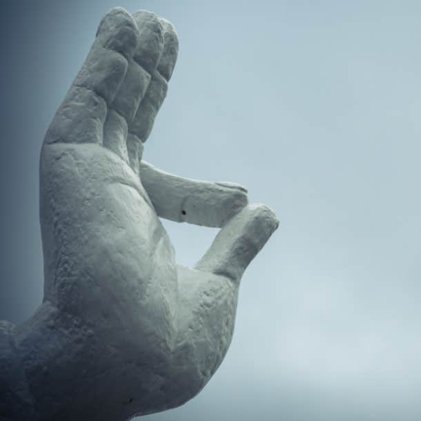 spiritual hand symbols viktara mudra