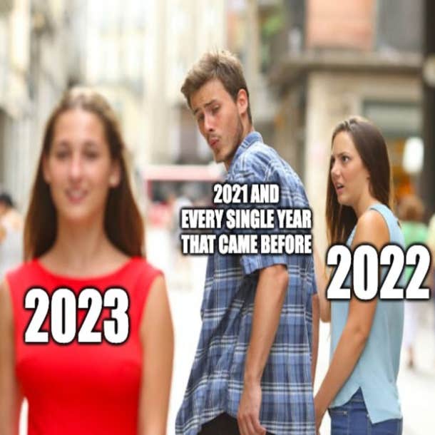 2023 distracted boyfriend meme