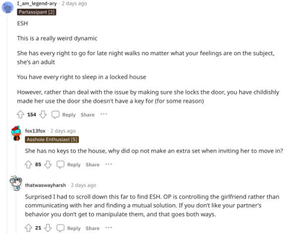 man locks girlfriend in house reddit comments