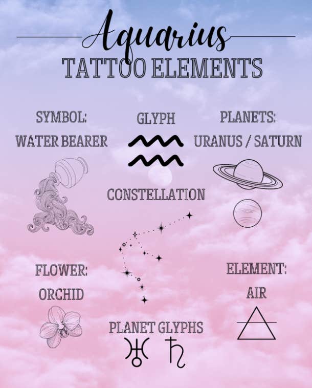 aquarius tattoos designs for women