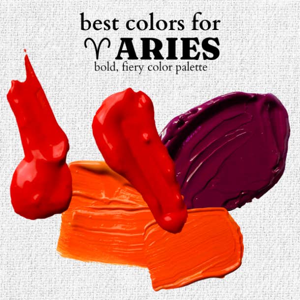 best aries colors chart