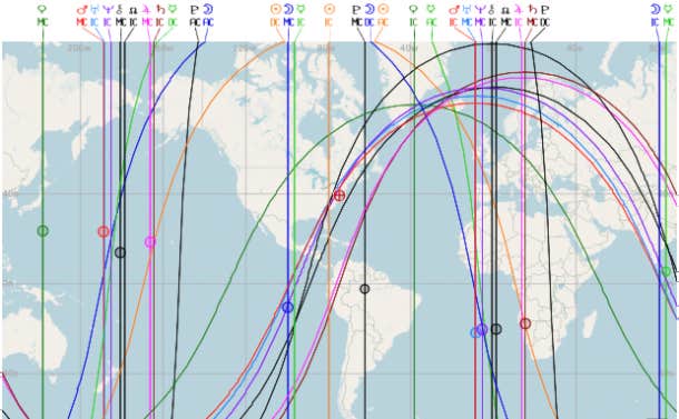 astrocartography map