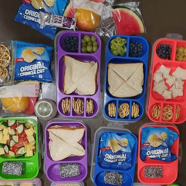 school lunch australian mother packed for children