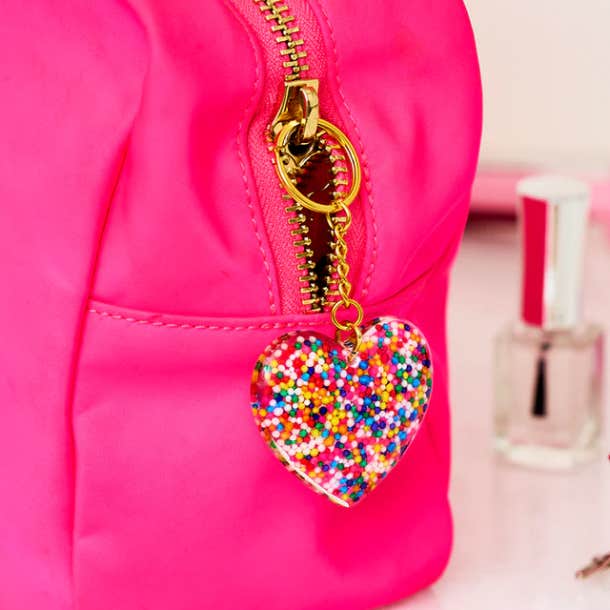 Dylan's Candy Bar Sprinkle The Love Keychain 