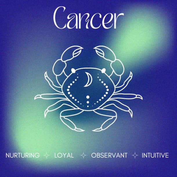 cancer aura color blue