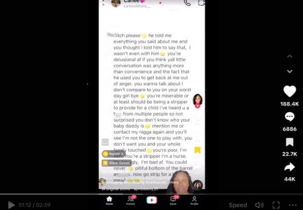 carlee russell instagram DM screenshot