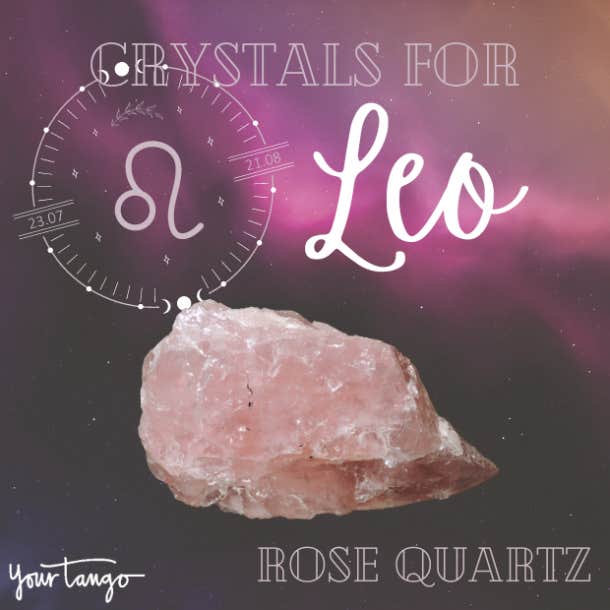 crystals for leo rose quartz