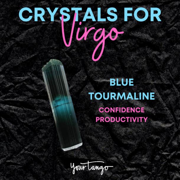crystals for virgo blue tourmaline