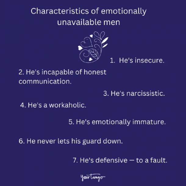 emotionally unavailable men characteristics