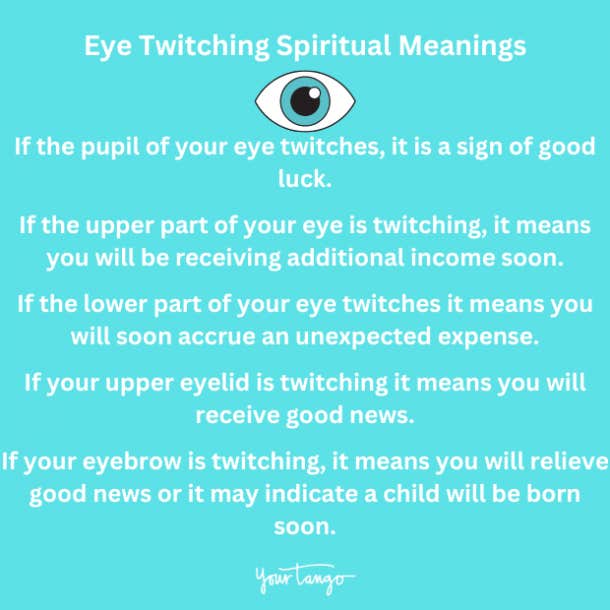 eye twitching spiritual meanings