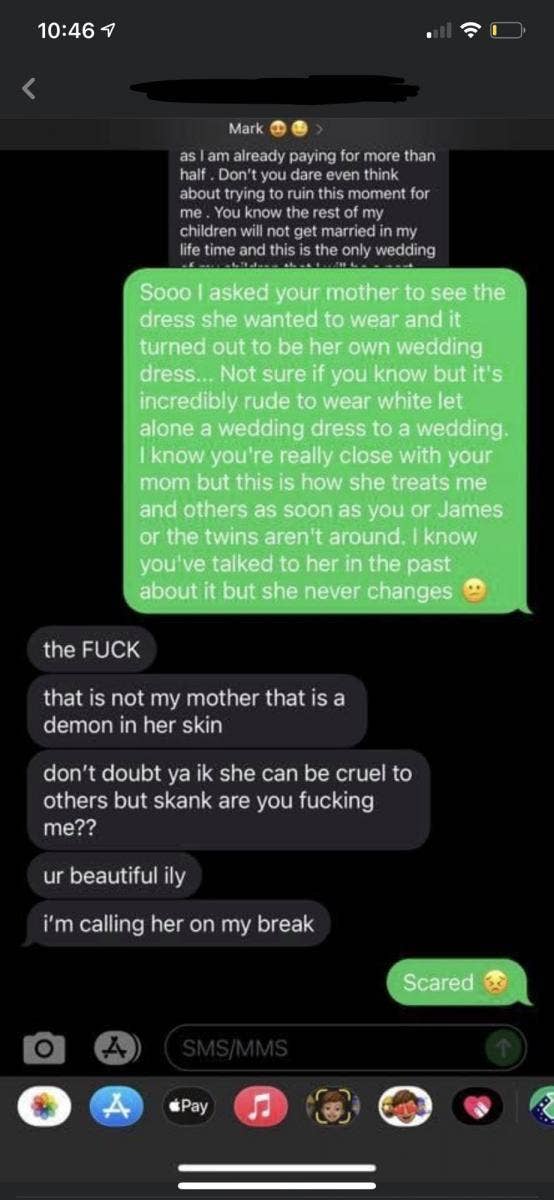 Bride Shares Texts From Mother In Law About Wearing Her Old Wedding Dress To Her Wedding - 34