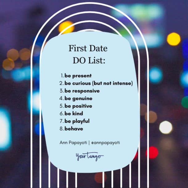 First Date Do List