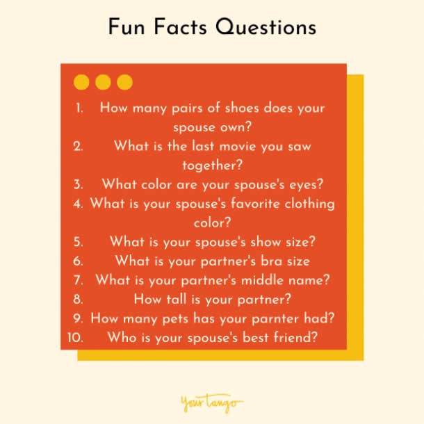 Fun facts questions