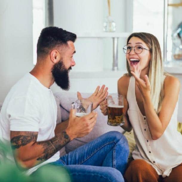 guy leaning into girl he likes