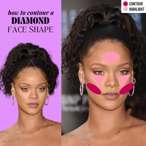 diamond contour face