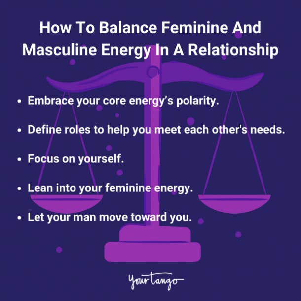 how to balance masculine and feminine energy in a relationship