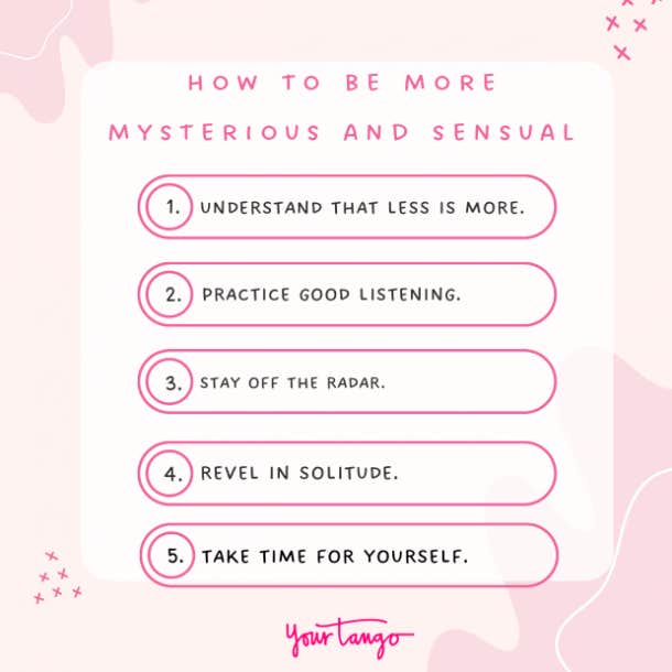 how to be sensual and mysterious