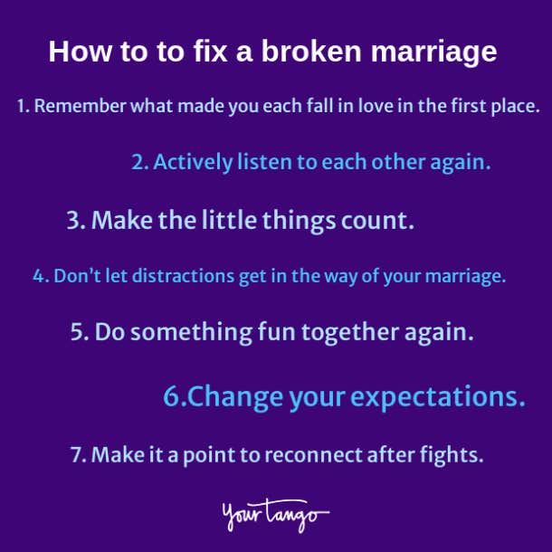 how to fix a broken marriage