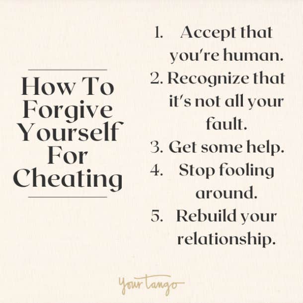 how to forgive yourself for cheating