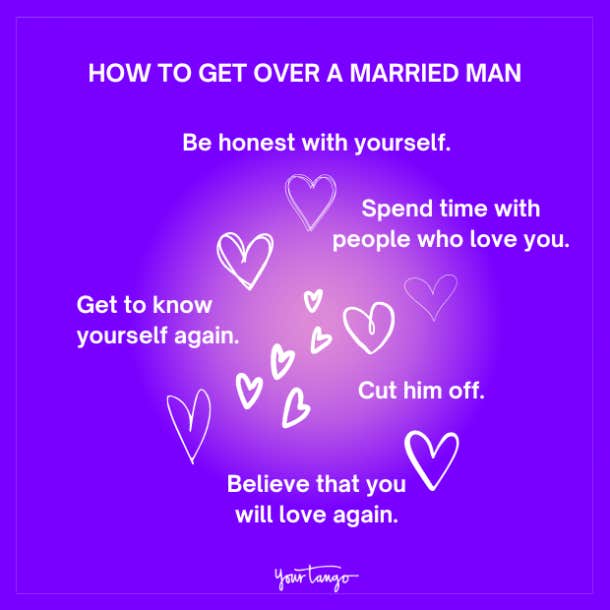 how to get over a married man