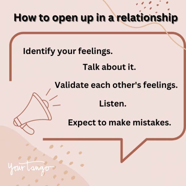 how to open up in a relationship