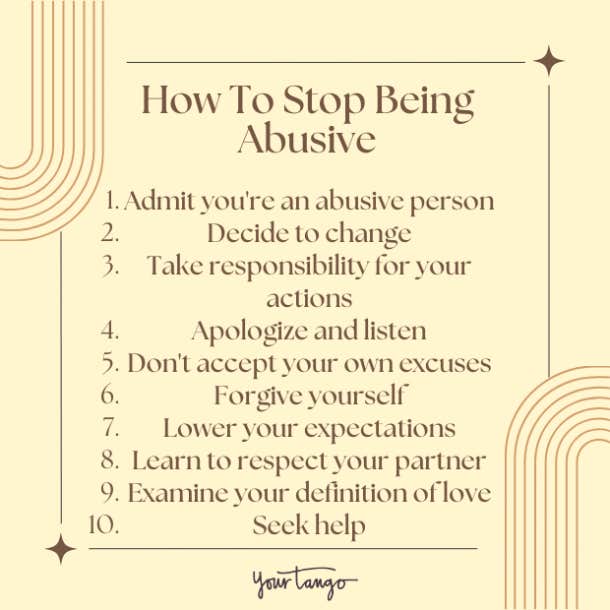 How to stop being abusive