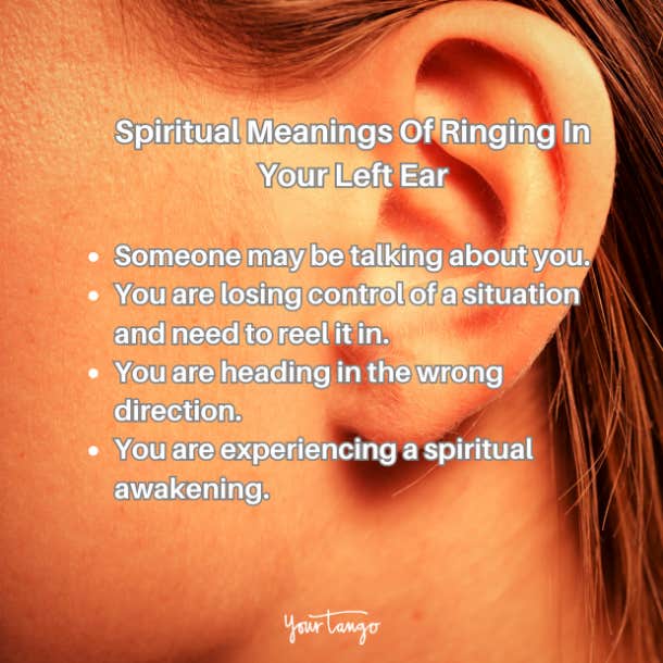 left ear ringing spiritual meanings
