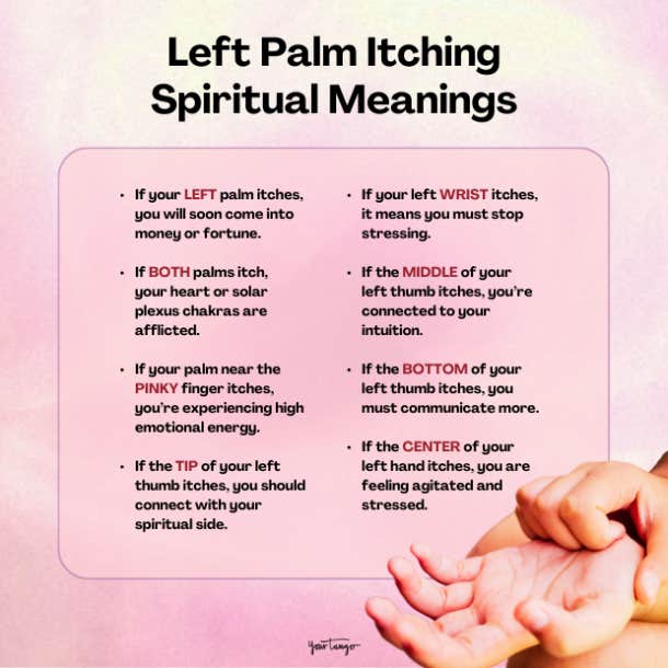 left palm itching spiritual meaning