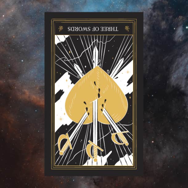 leo weekly tarot horoscope three of swords reversed