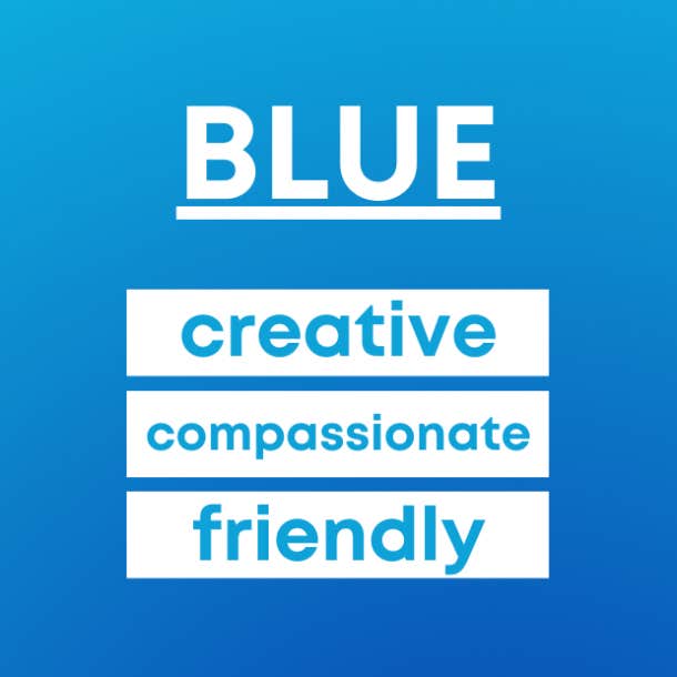 what your favorite color says about you blue