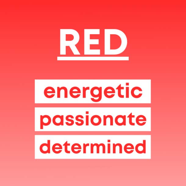 what your favorite color says about you red