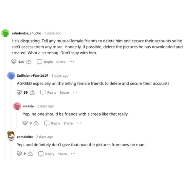 woman's husband makes deepfake porn of her friends