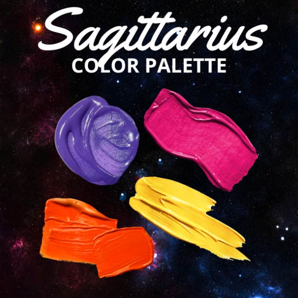 sagittarius color chart