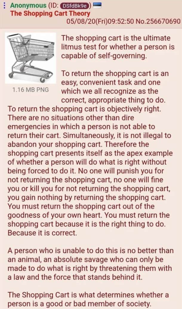 shopping cart theory explanation 