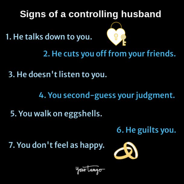 signs of a controlling husband