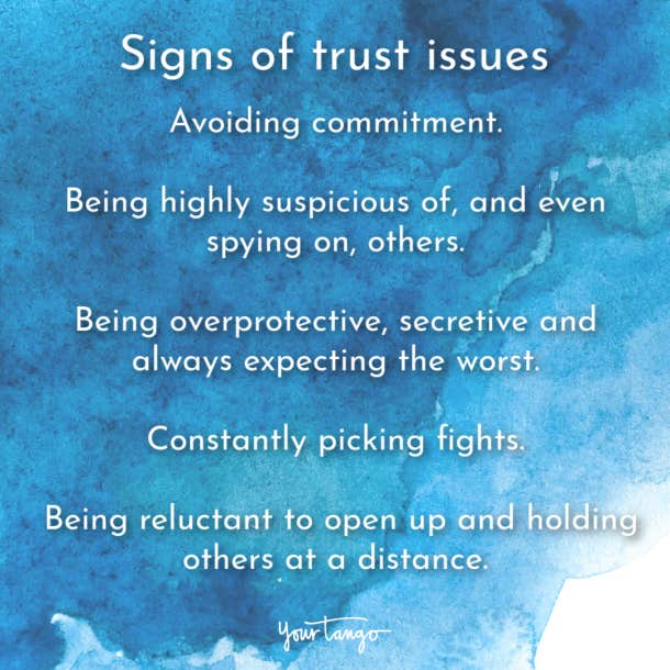 signs of trust issues