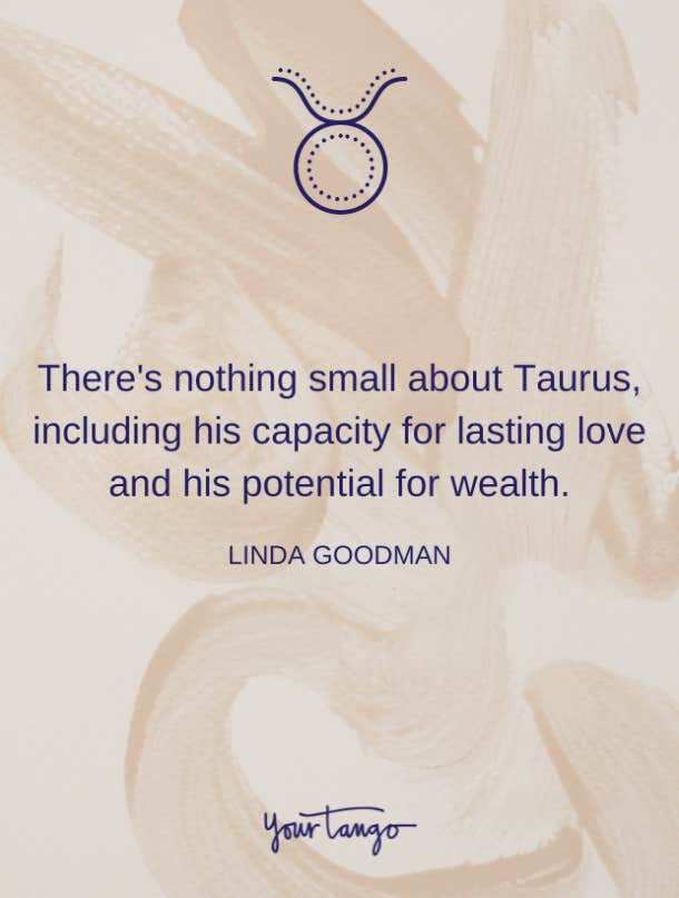 linda goodman taurus quote