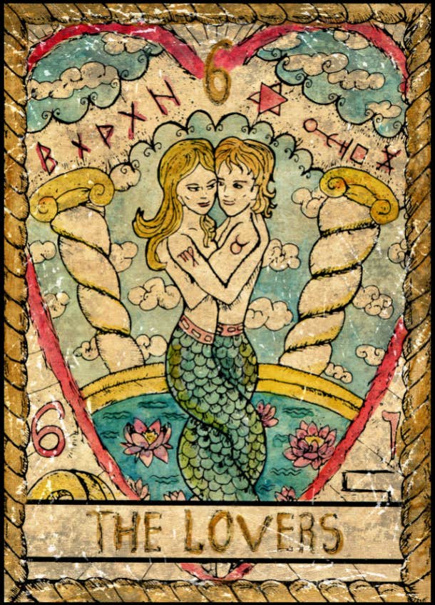 the lovers tarot card